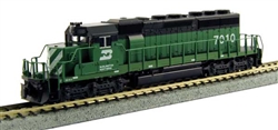 Kato 1764822DCC N EMD SD40-2 Early DCC Burlington Northern #6328