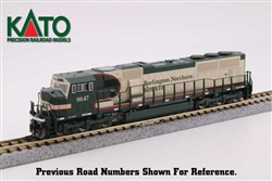 Kato 1766503 N EMD SD70MAC w/Cab Headlight Standard DC Burlington Northern Santa Fe #9647