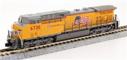 Kato 1767040DCC N GE AC4400CW Low Numberboards DCC Union Pacific #6730 No Flag