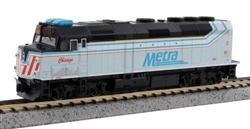 Kato 176CHICAGO N EMD F40PH Commuter Version Standard DC Metra #104 City of Chicago