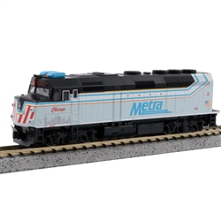 Kato 176CHICDCC N EMD F40PH Commuter Version DCC Metra #104 City of Chicago