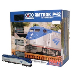 Kato 303006 HO Amtrak P42 Superliner Starter Set Standard DC Amtrak #161 Phase V