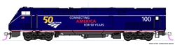 Kato 376113 HO P42 Amtrak #100 50th Anniversary