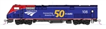 Kato 376115 HO GE P42 Genesis Standard DC Amtrak #108 50th Anniversary Phase VI