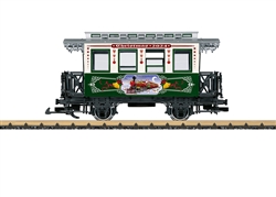 LGB 36024 G Wooden 2-Axle Passenger Car 2023 Christmas Car