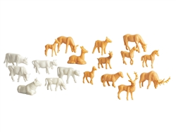 Lionel 1930310 O Unpainted Animals 36 pk