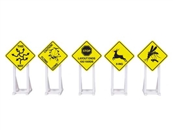 Lionel 2330010 O Unique Road Signs 5pk