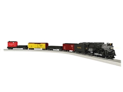 Lionel 2361020 HO Berkshire Steam Freight Set LionChief Sound and Control Nickel Plate 2-8-4, 4 Cars, FasTrack Oval, Power Pack, Controller