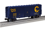 Lionel 2426010 O PS-1 Boxcar with FreightSounds 3-Rail Chessie System C&O #23764