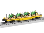 Lionel 2426170 O 40' Flatcar with Tractor Load 3-Rail John Deere #26170 4 John Deere Tractors