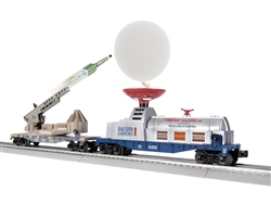 Lionel 2428100 O Weather Balloon Defense Car Set 3-Rail Balloon Launcher and Missle Launcher Car Set