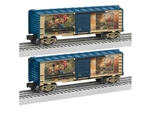 Lionel 2428140 O Steel Boxcar 3-Rail Thomas Kinkade and Disney Mickey & Minnie Sweetheats in Central Park