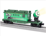 Lionel 2428300 O Searchlight Caboose 3-Rail Green Lantern Power Ring