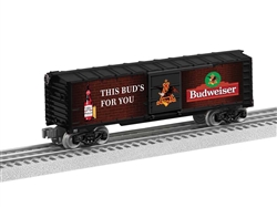 Lionel 2428410 O Wood Reefer w/Illuminated Bar Sign 3-Rail Anheuser-Busch Budweiser #28410