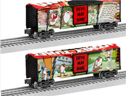 Lionel 2438040 O Steel Boxcar 3-Rail Looney Tunes #2 Devil May Hare Bugs Bunny Tazmanian Devil