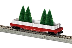 Lionel 2454080 HO Gondola w/Tree Load North Pole Central