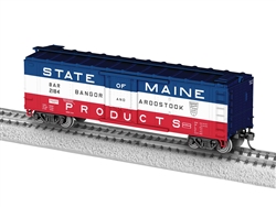 Lionel 2454380 HO 40' Steel Flat-End Boxcar Bangor & Aroostook #2184