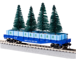 Lionel 2454590 HO 40' Flatcar w/Wood Sides Happy Little Trees