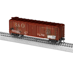 Lionel 2454710 HO 40' Steel Flat-End Boxcar Baltimore & Ohio #X2495 Graffiti