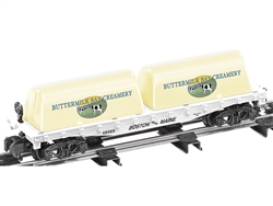 Lionel 48569 S American Flyer Buttermilk Bay Creamery Milk Flatcar