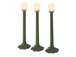 Lionel 629247 O Lionelville Mainline Classic Street Lamps Green pkg(3) 5-7/8" Tall