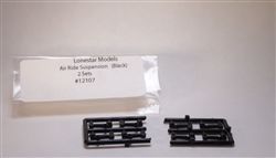 Lonestar 12107 HO Air Ride Trailer Suspensions Black 2 Sets