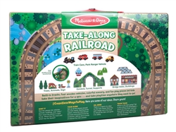 Melissa & Doug 30140 V Take Along Tabletop Wooden Railroad