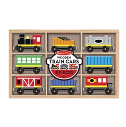 Melissa & Doug 5186 Wooden Train 8-Car Set