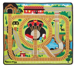 Melissa & Doug 9554 V Round the Rails Train Rug