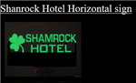 Micro Structures 6182 Horizontal Sign Lighting Kits Animated Shamrock Hotel Medium