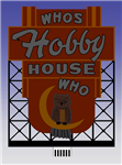 Micro Structures 881401 Who's Hobby House Animated Neon Billboard Light Works USA Large for HO & O Scales