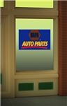 Micro Structures 8895 NAPA Auto Parts Underlined Logo Flashing Neon Window Sign Light Works USA TM