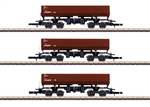 Marklin 82436 Z Type Fas 126 Dump Car 3-Pack Exclusiv German Railroad DB AG