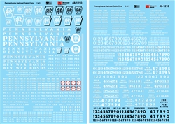 Microscale 481210 O Railroad Decal Set Pennsylvania Cabin Cars Cabooses 2 Sheets