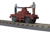 MTH 305235 O M.O.W. Hand Car Maroon