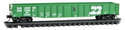 Micro-Trains 105 00 641 N 50' Steel Side 15-Panel Fixed-End Fishbelly-Side Gondola Burlington Northern #558051