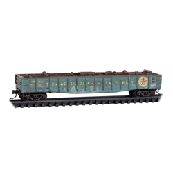 Micro-Trains N 50' 15-Panel Fixed-End Gondola with Load Texas Mexican #2009 Weathered