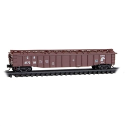 Micro-Trains N 50' Steel 14-Panel Covered Gondola w/Fixed Ends Conrail #617210