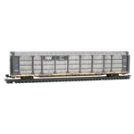 Micro Trains 111 444 60 N 89' Tri-Level Enclosed Auto Rack Norfolk & Western #911813 Weathered