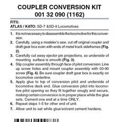 Micro Trains 001 32 090 Locomotive Coupler Conversion Kits w/Pilot Face Atlas SD7 or SD9