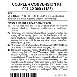 Micro Trains 001 42 000 Truck Mount Couplers Life Like F Units & GPs 2 Pairs