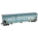 Micro Trains 020 00 002 HO ACF 47' 3-Bay Center-Flow Covered Hopper Grit N Grime Golden West Service SP #496071 Weathered