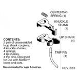 Micro Trains 002 02 010 Coupler Short Shank f/Marklin Cars & locomotives 2 Pairs