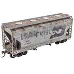 Micro-Trains 022 00 001 HO ACF 2-Bay Covered Hopper Kit Burlington Northern #419321 Weathered