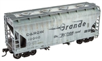 Micro-Trains 022 00 005 HO ACF 2-Bay Covered Hopper Denver & Rio Grande Western #10000