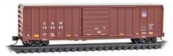 Micro-Trains 025 00 406 N 50' Rib-Side Single-Door Boxcar No Roofwalk Union Pacific CNW #156069