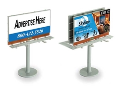 Micro-Trains N Modern Billboard Kit Kit #1 Sign Size Scale 24 x 14 Overall Height Scale 32'