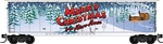 Micro-Trains Z 50' Plug-Door Boxcar 2024 Micro-Mouse Christmas w/TV Door