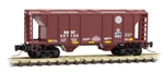 MTL53100262 Micro Trains Line Z Burlington North Santa Fe 2 Bay Hopper