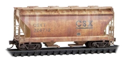 Micro-Trains 092 44 351 N ACF 39' 2-Bay Center-Flow Covered Hopper Round Hatches CSX #226712